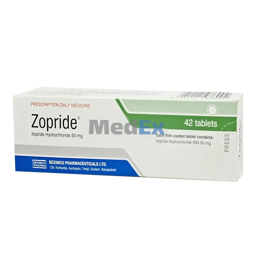 Zopride 50 mg Packaging