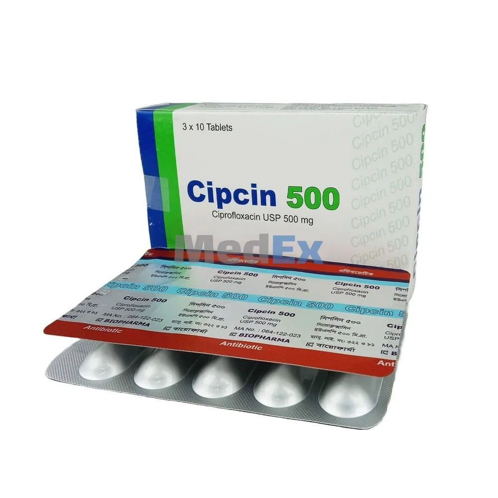 Cipcin 500 mg Packaging
