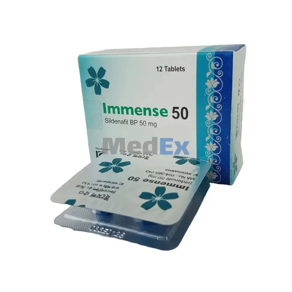 Immense 50 mg Packaging