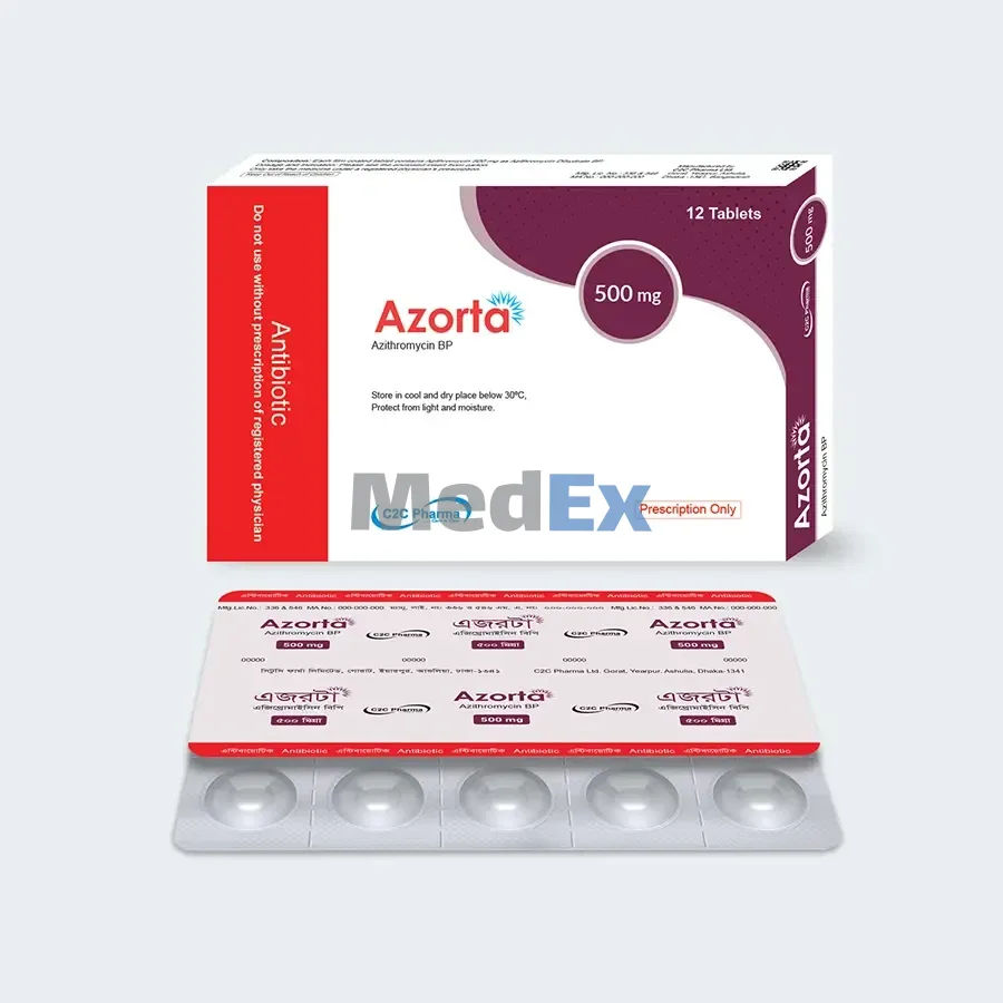 Azorta 500 mg Packaging