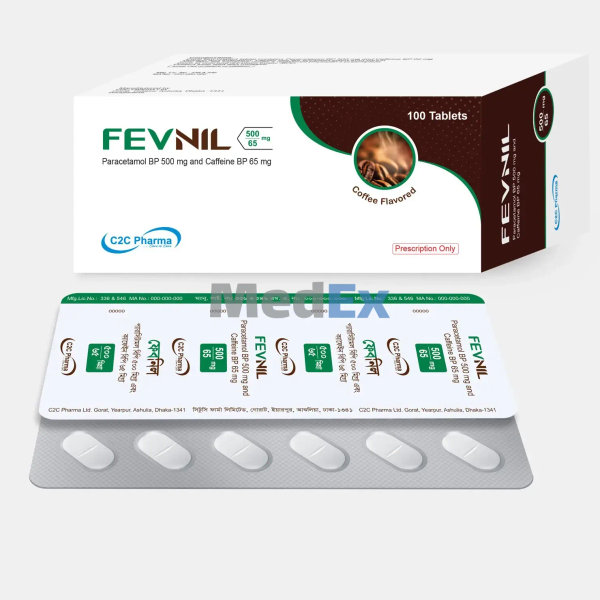 Fevnil 500 mg+65 mg Packaging