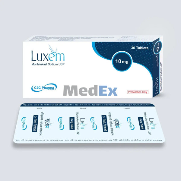 Luxem 10 mg Packaging