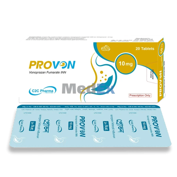 Provon 10 mg Packaging