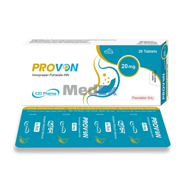 Provon 20 mg Packaging