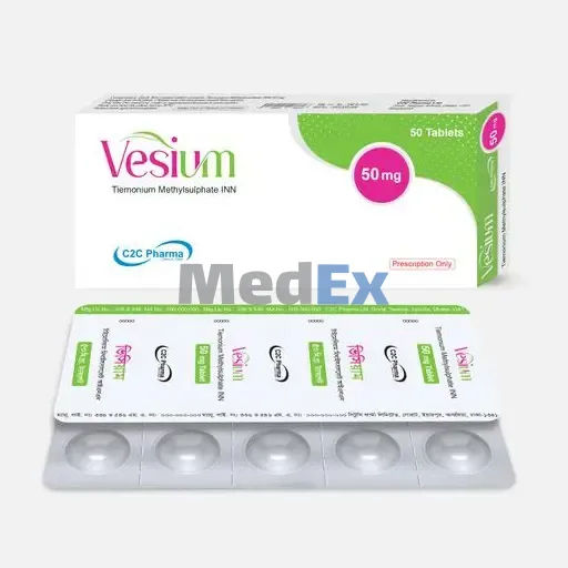 Vesium 50 mg Packaging