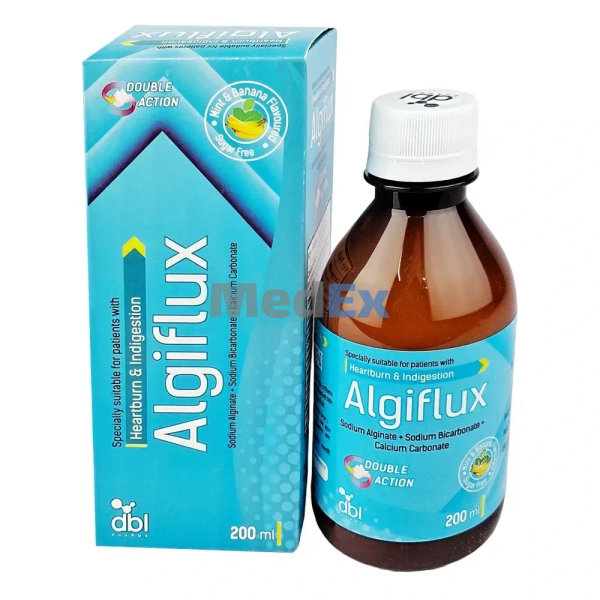 Algiflux (500 mg+267 mg+160 mg)/10 ml Packaging