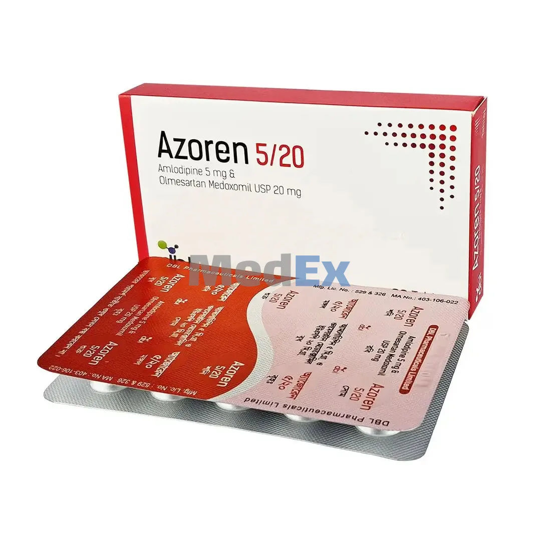 Azoren 5 mg+20 mg Packaging