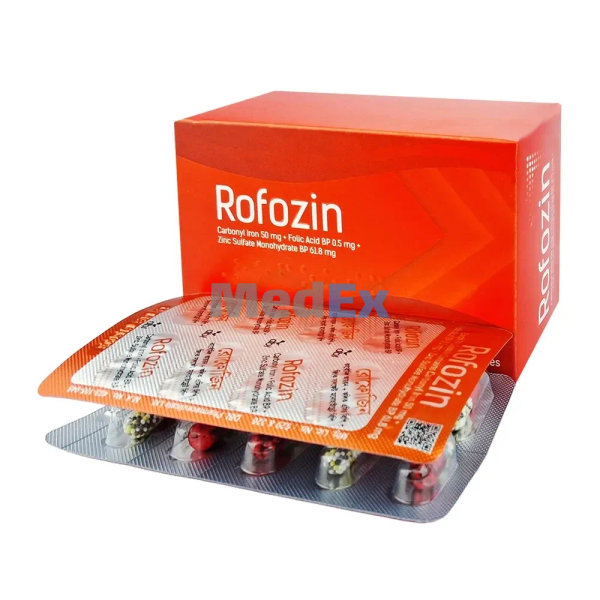 Rofozin 50 mg+0.50 mg+61.80 mg Packaging