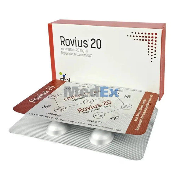 Rovius 20 mg Packaging