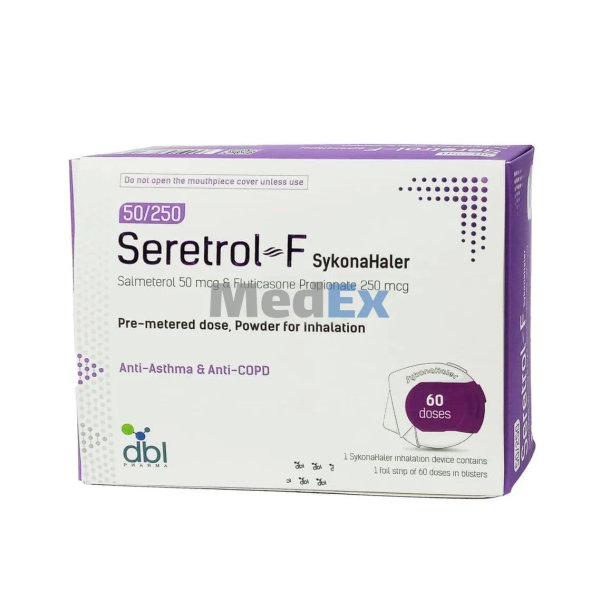 Seretrol-F 50 mcg+250 mcg Packaging