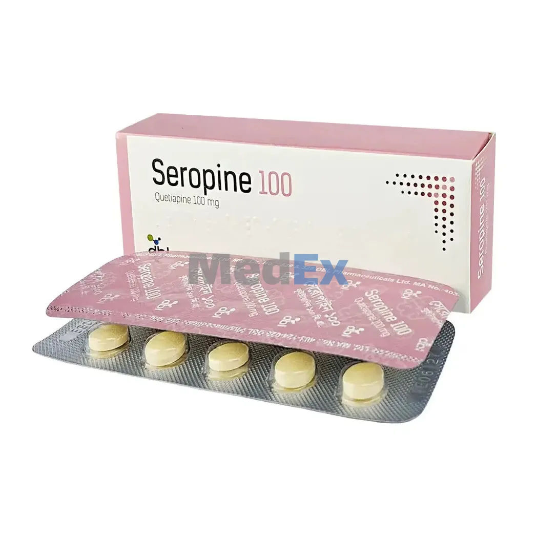 Seropine 100 mg Packaging
