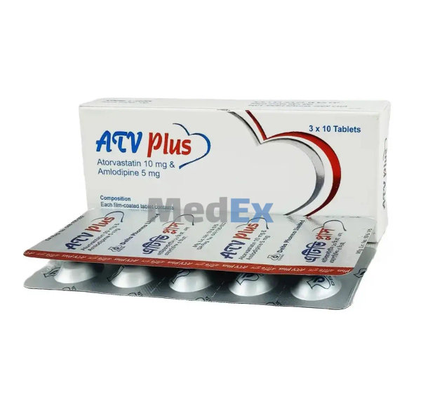 ATV Plus 5 mg+10 mg Packaging