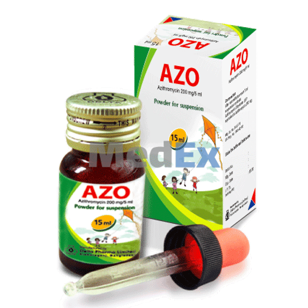 Azo 200 mg/5 ml Packaging