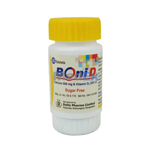 Boni D 500 mg+200 IU Packaging