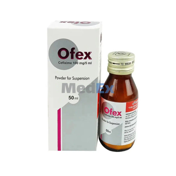 Ofex 100 mg/5 ml Packaging