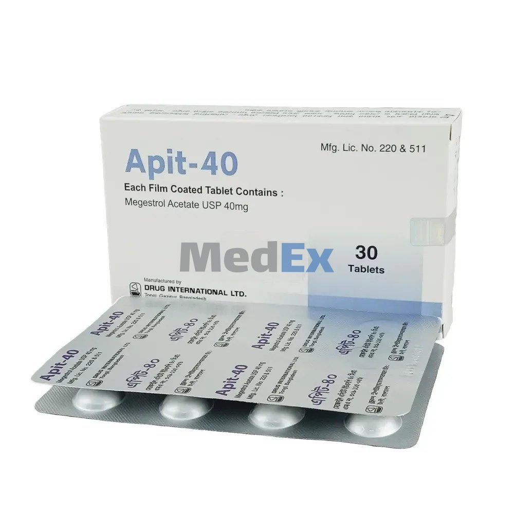 Apit 40 mg Packaging