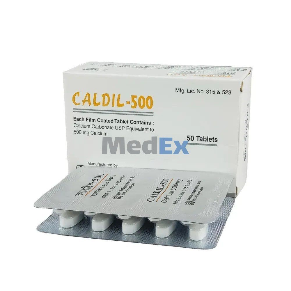 Caldil 500 mg Packaging