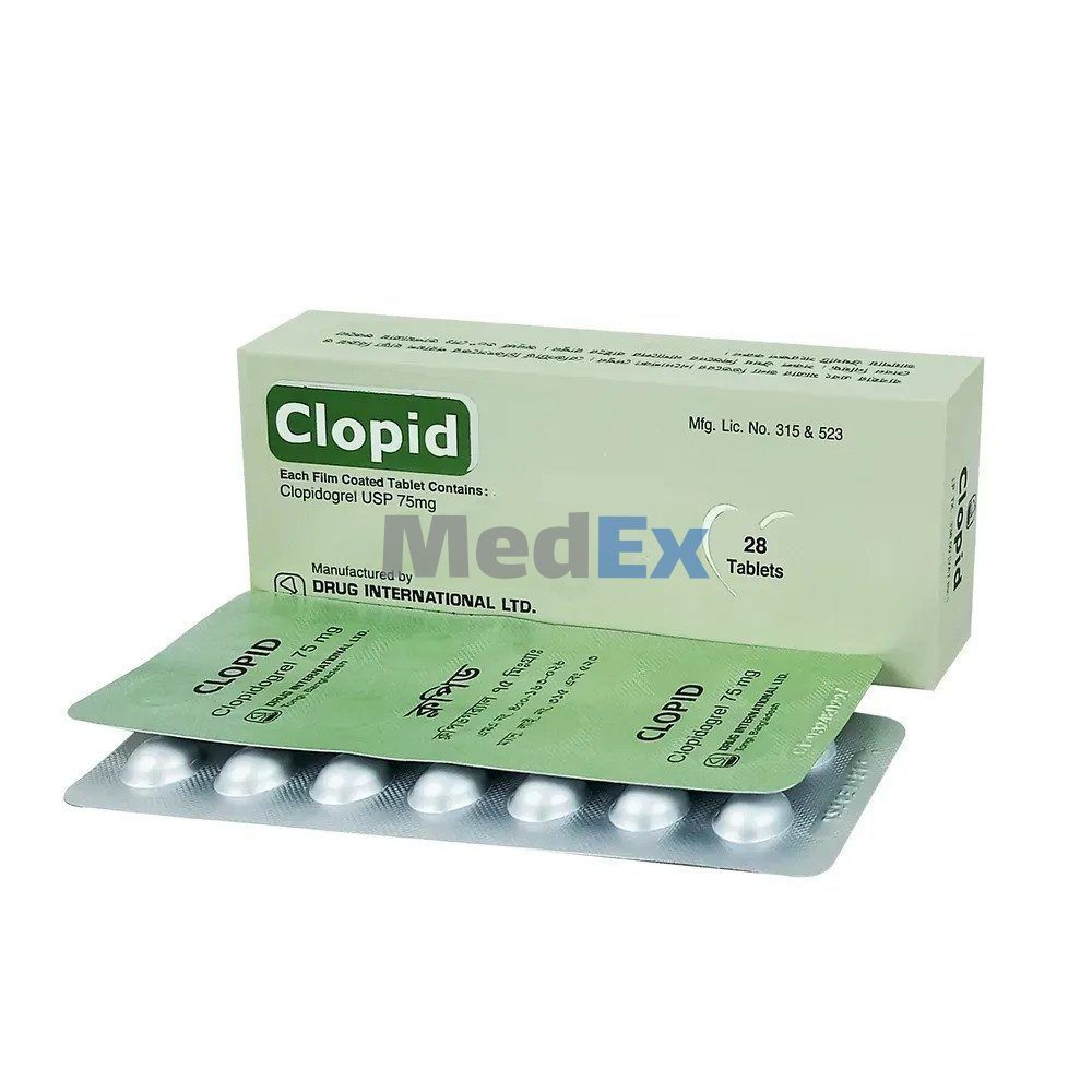 Clopid 75 mg Packaging