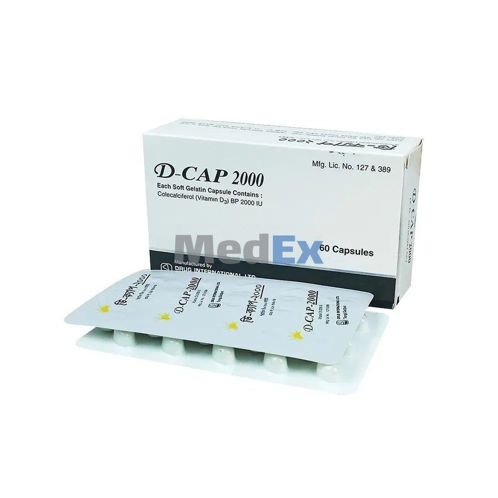 D-Cap 2000 IU Packaging
