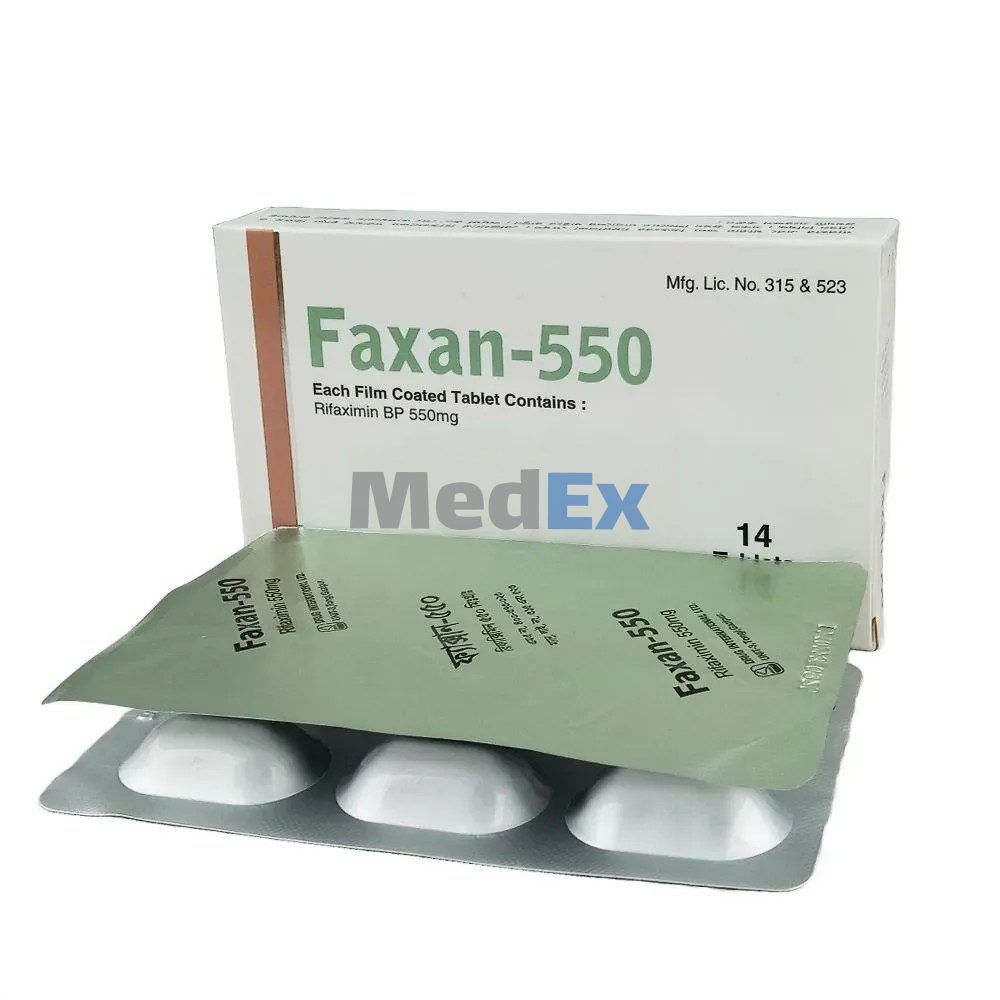 Faxan 550 mg Packaging