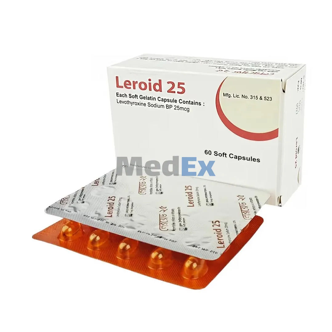 Leroid 25 mcg Packaging