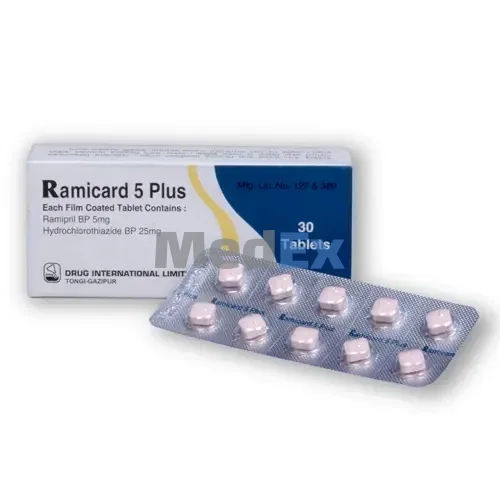 Ramicard Plus 5 mg+25 mg Packaging