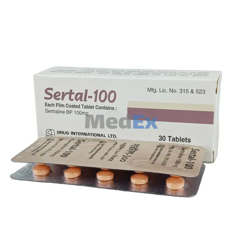 Sertal 100 mg Packaging