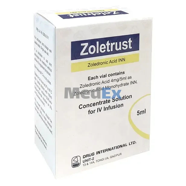 Zoletrust 4 mg/5 ml Packaging