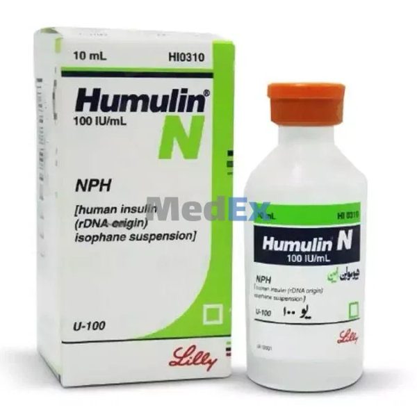 Humulin N 100 IU/ml Packaging