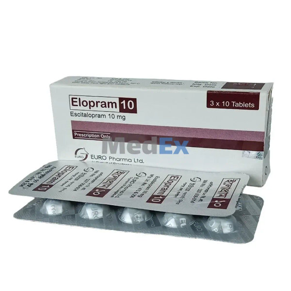 Elopram 10 mg Packaging