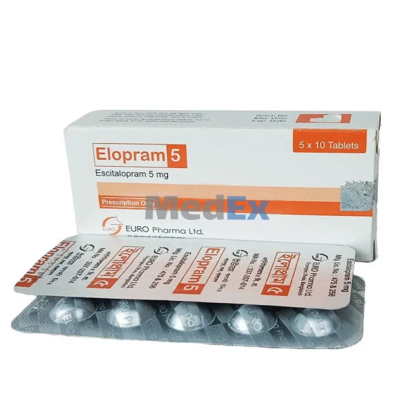Elopram 5 mg Packaging