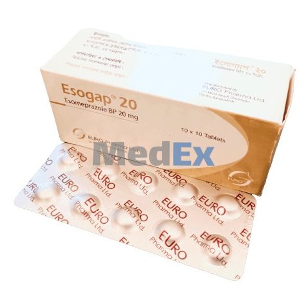 Esogap 20 mg Packaging