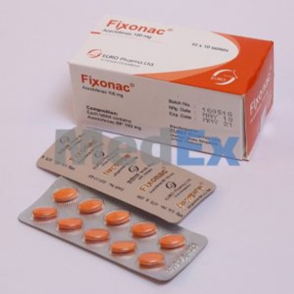 Fixonac 100 mg Packaging