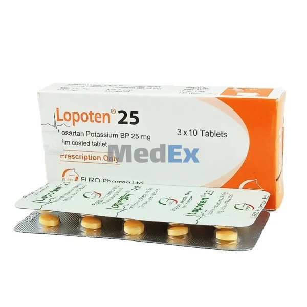 Lopoten 25 mg Packaging