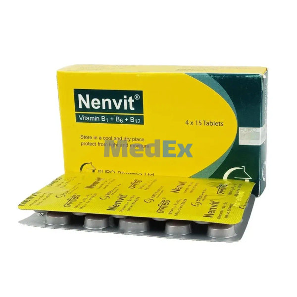 Nenvit 100 mg+200 mg+200 mcg Packaging