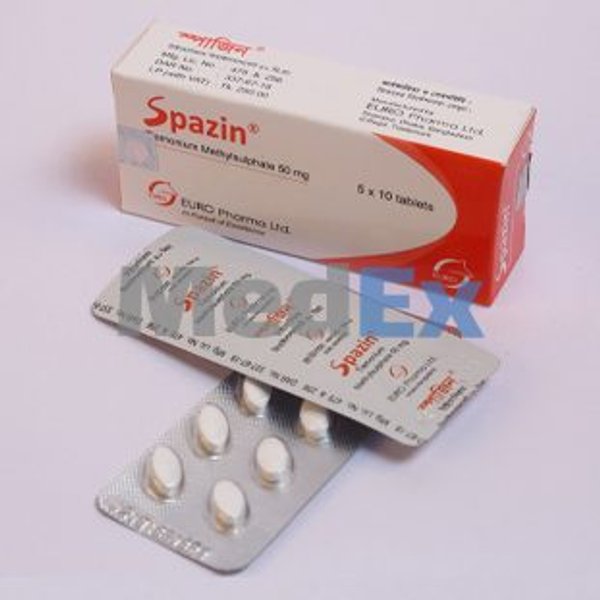 Spazin 50 mg Packaging