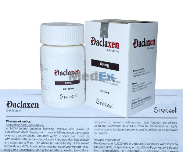 Daclaxen 60 mg Packaging