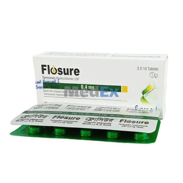 Flosure 0.4 mg Packaging