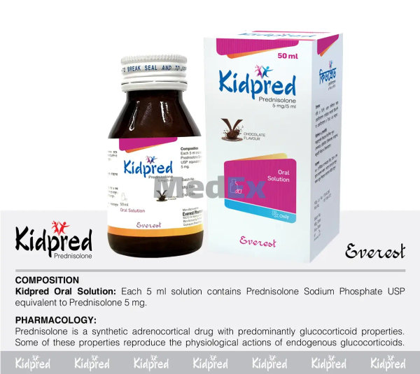 Kidpred 5 mg/5 ml Packaging
