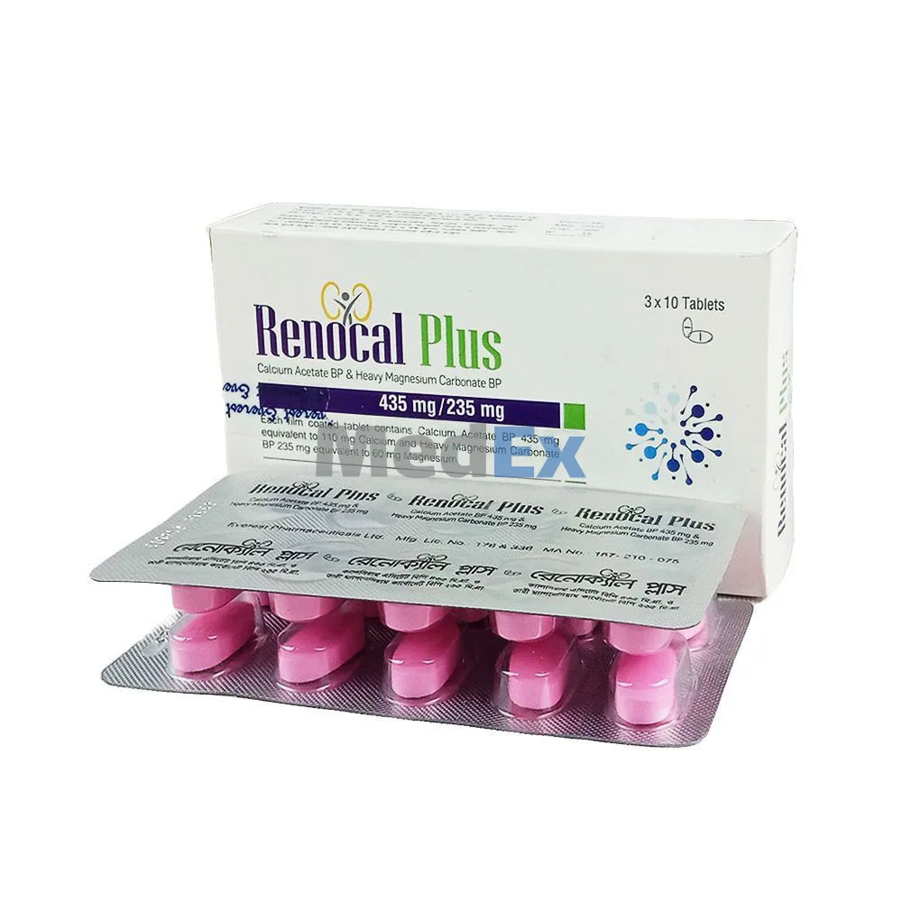 Renocal Plus 435 mg+ 235 mg Packaging