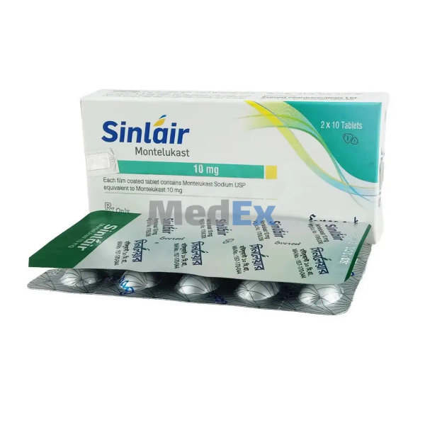 Sinlair 10 mg Packaging