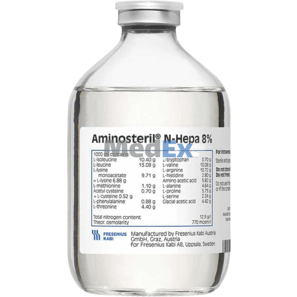 Aminosteril N-Hepa 8% Packaging