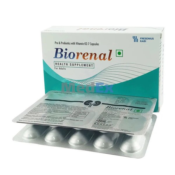 BioRenal 24.5 Billion CFU+100 mg+50 mcg Packaging
