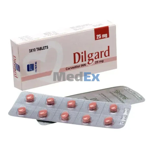 Dilgard 25 mg Packaging
