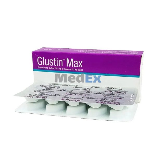 Glustin Max 750 mg+50 mg Packaging