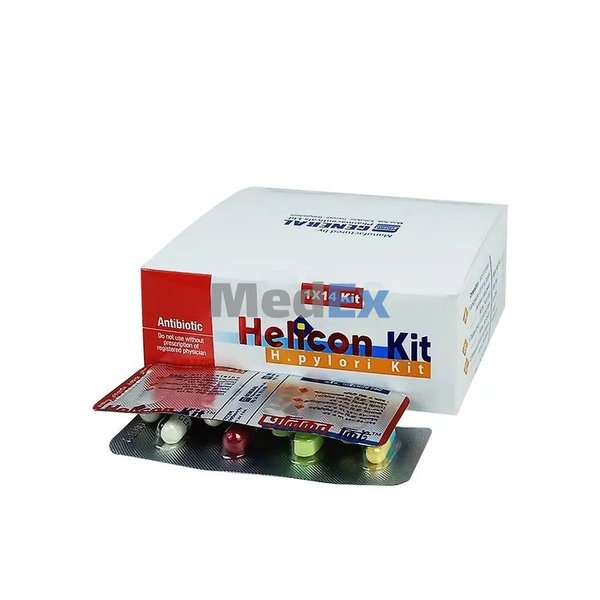 Helicon Kit 30 mg+1000 mg+500 mg Packaging