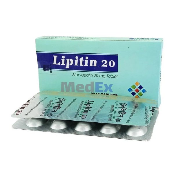 Lipitin 20 mg Packaging