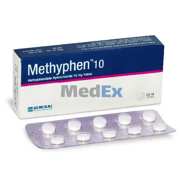 Methyphen 10 mg Packaging