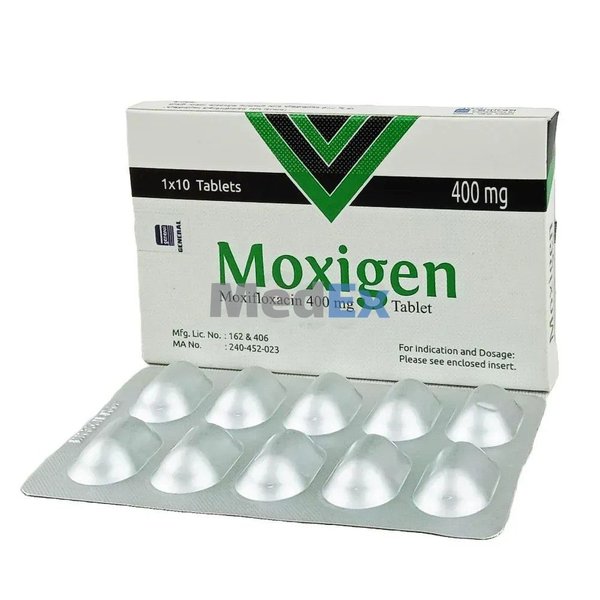 Moxigen 400 mg Packaging