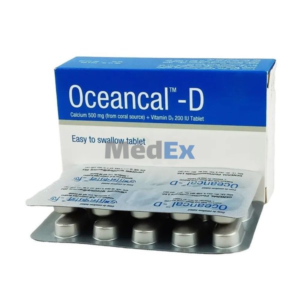 Oceancal-D 500 mg+200 IU Packaging